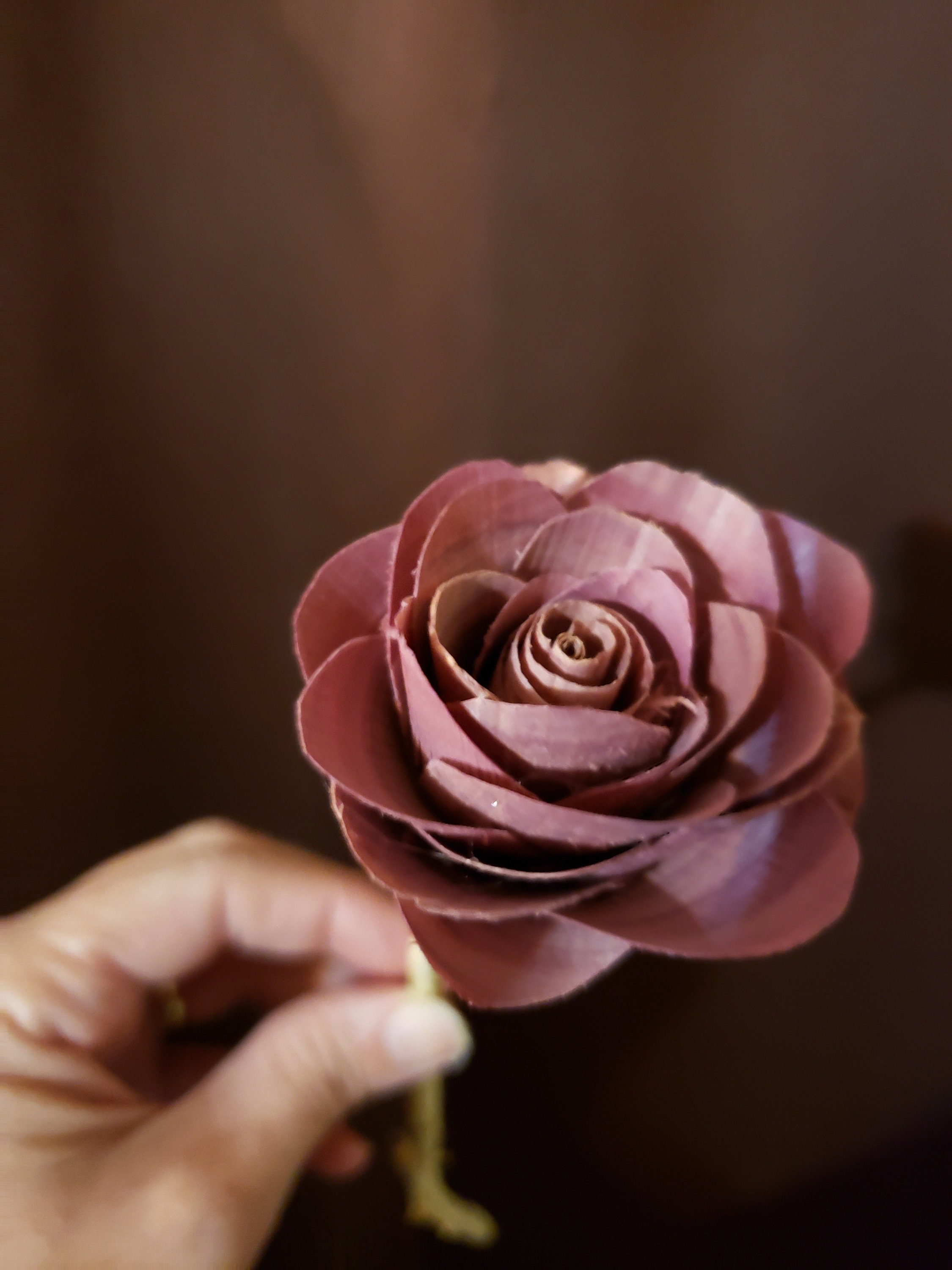 Cedar Flowers in a cedar box with lazer Engraving Etsy