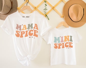 Mama and Mini Spice Matching Shirts, Mommy and Me Fall Apparel