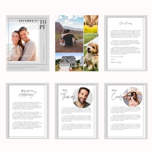 Adoption Profile Template Book Hoping to Adopt Profile Template Book Adoption Story Adoption Journey Profile Book Couple Adoption Profile
