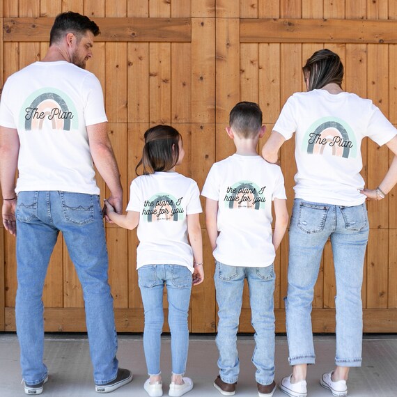Front and Back Matching Family Tshirt Listing - Etsy