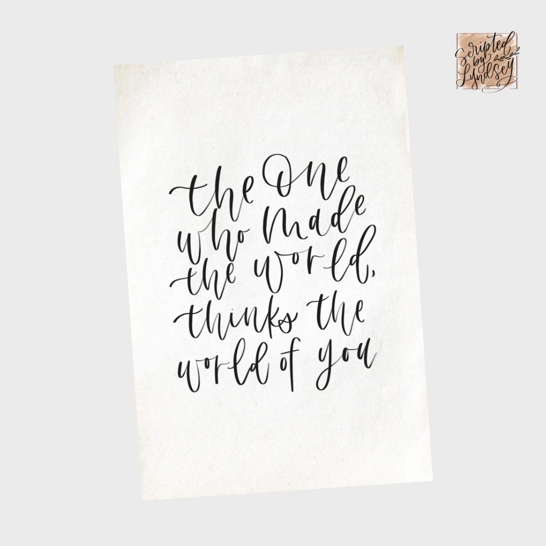 Christian Printable Quote / Digital Christian Print/ Hand Lettered ...