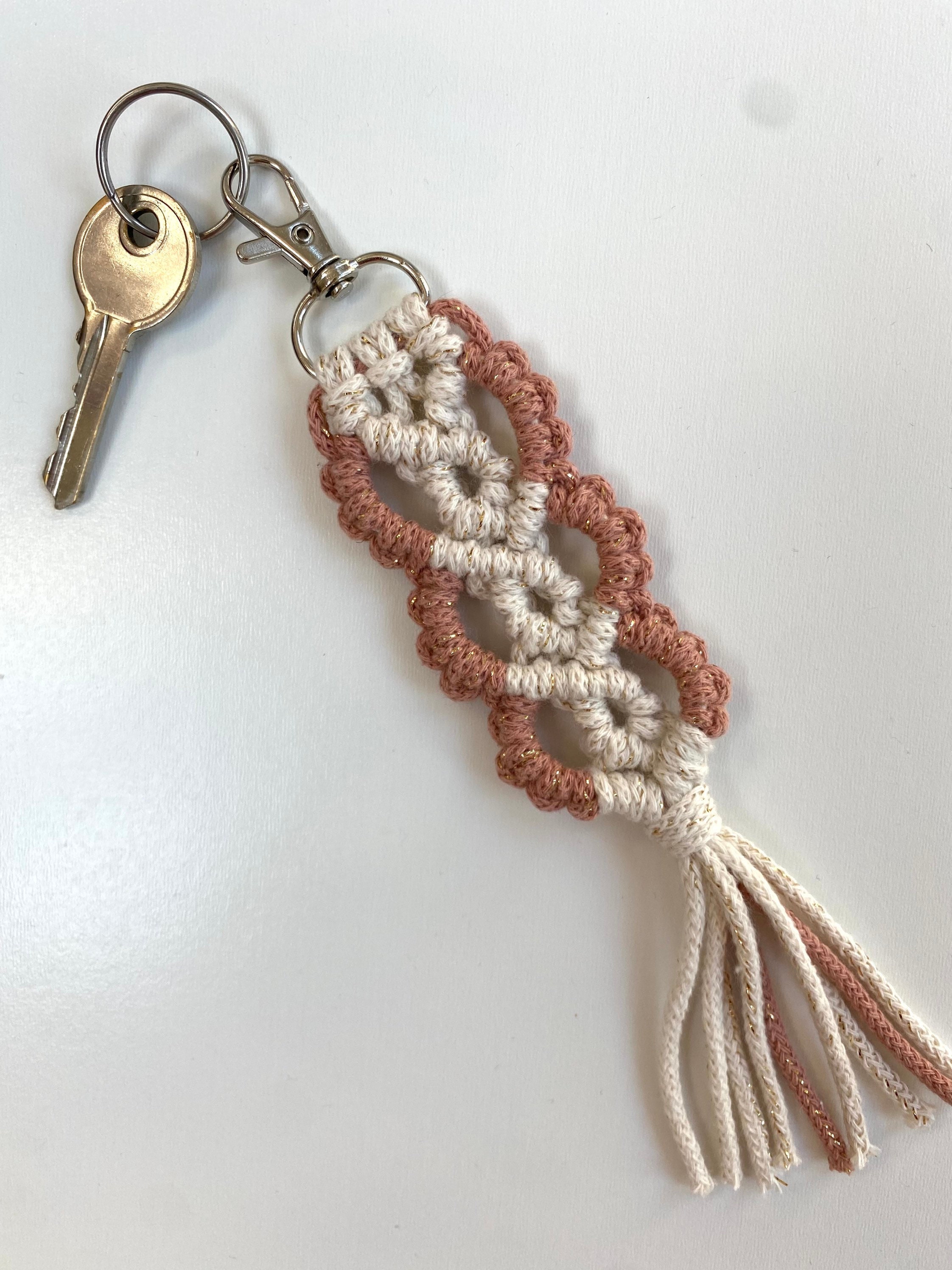 Llaveros de macrame de encaje | Etsy