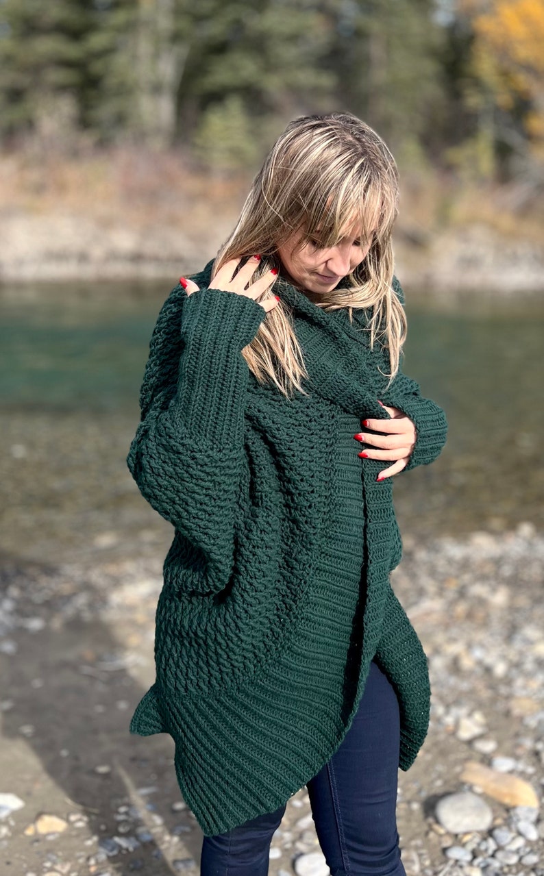 Crochet Evergreen Cocoon Shrug
