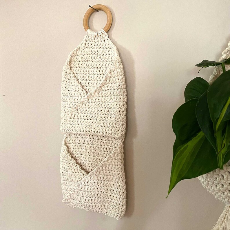 Crochet Wall Hanging Pattern Wall Hanging Basket Crochet Etsy