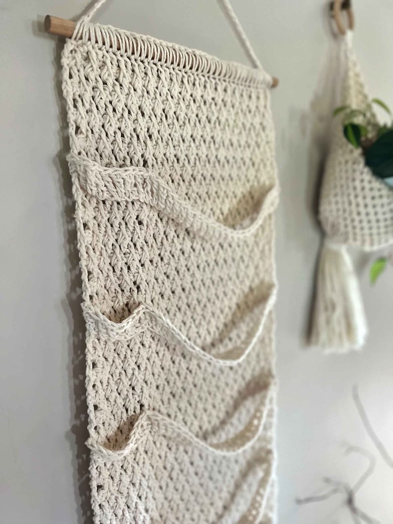 Crochet Baseball Hat Organizer Pattern, Baseball Cap Holder, Crochet