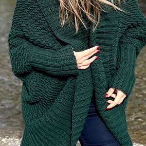 Crochet Evergreen Cocoon Shrug
