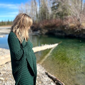 Crochet Evergreen Cocoon Shrug