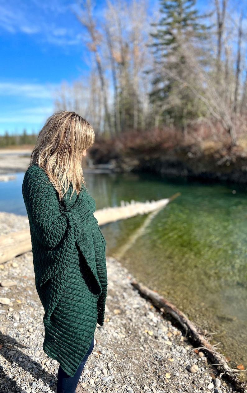 Crochet Evergreen Cocoon Shrug
