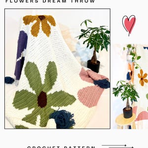 Crochet Flowers Dream Throw