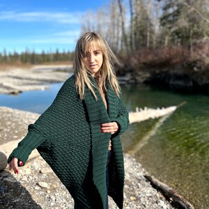 Crochet Evergreen Cocoon Shrug