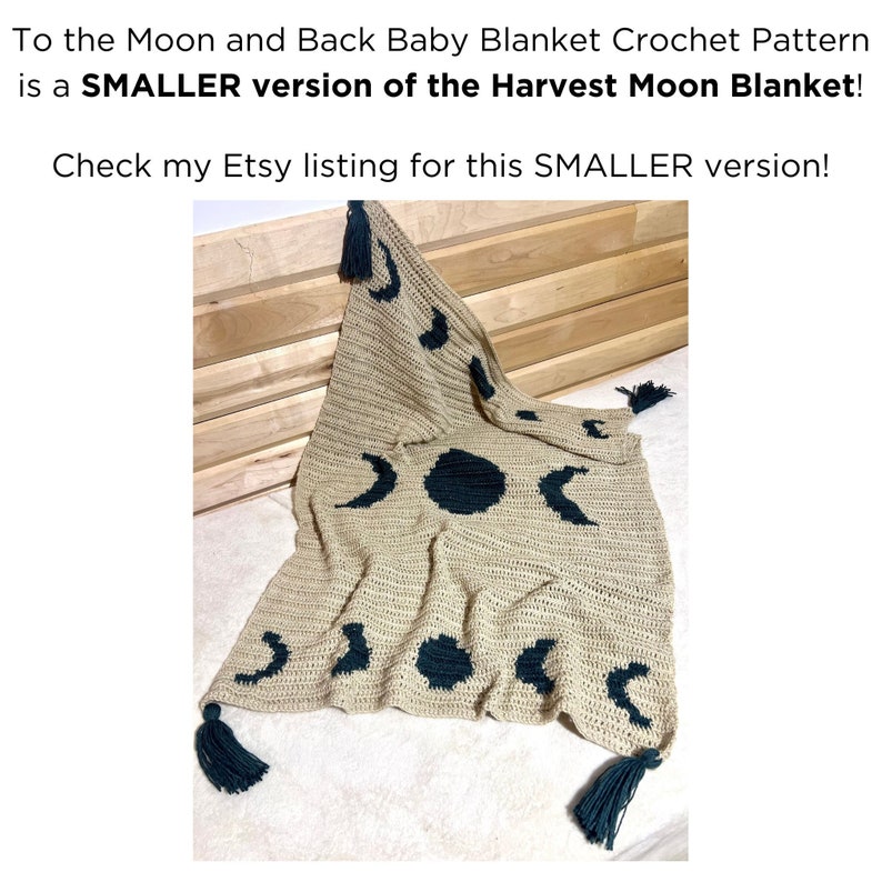 To the Moon and Back Baby Blanket Crochet Pattern