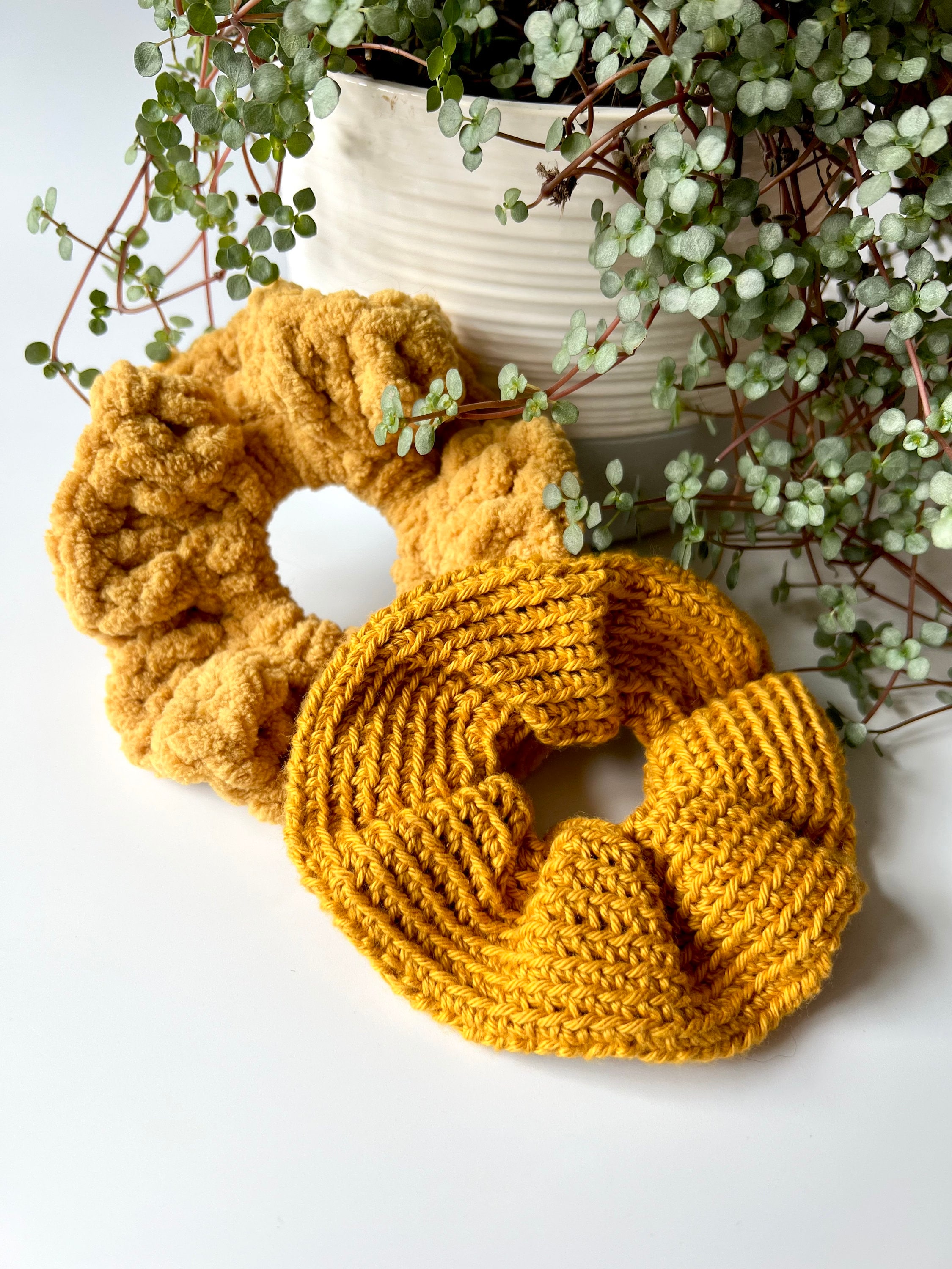 39 Crochet Scrunchies with Flowers, Ruffles, Bows, and Cherries 18 Crochet Scrunchie Pattern Crochet Hair Scrunchies
