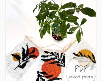 Crochet Pattern Bundle, Crochet Boho Collection Tapestry Pattern, Modern Crochet, Crochet Wall Hanging Pattern, Crochet Home Decor