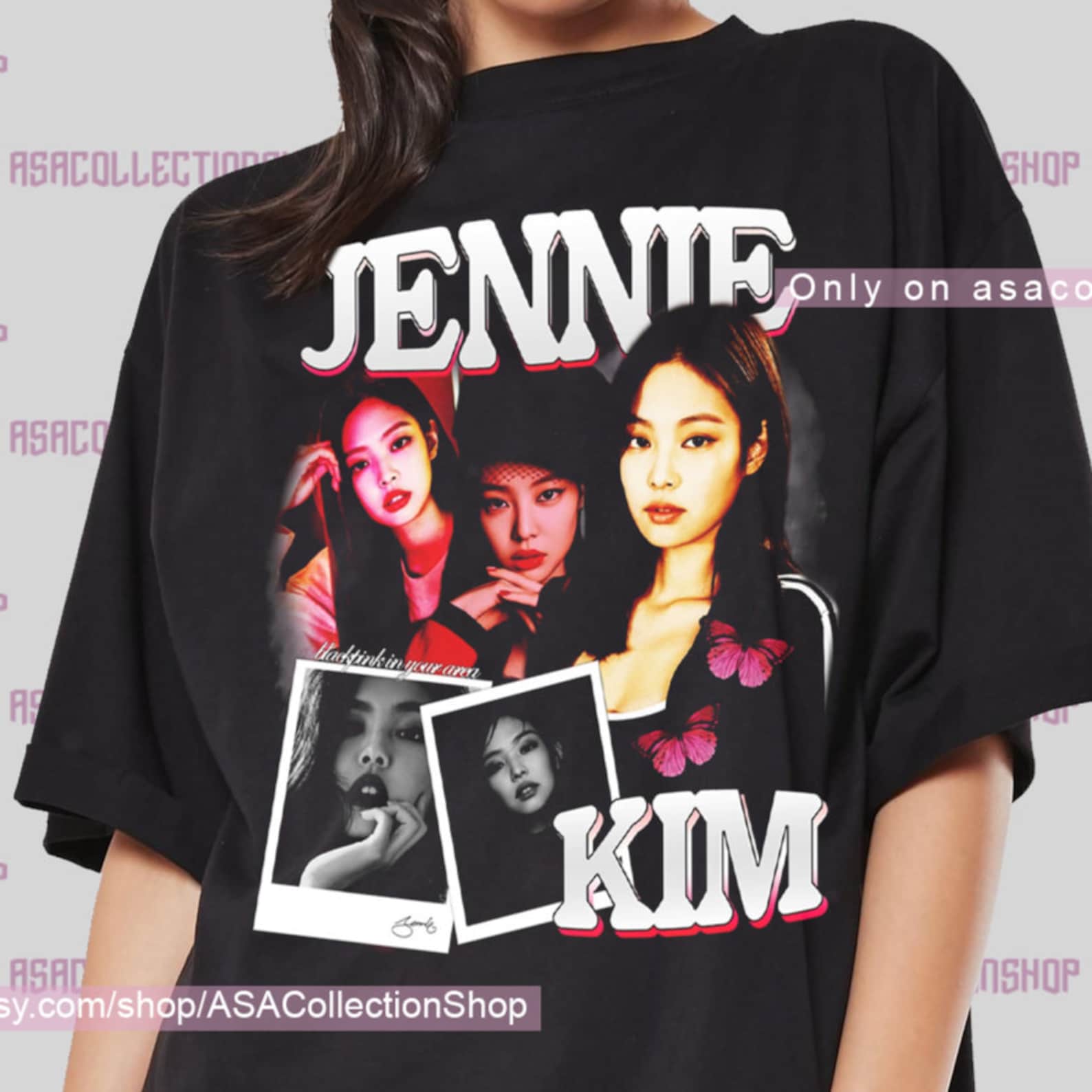 Bootleg BlackPink Jennie Oversized Shirt | Etsy