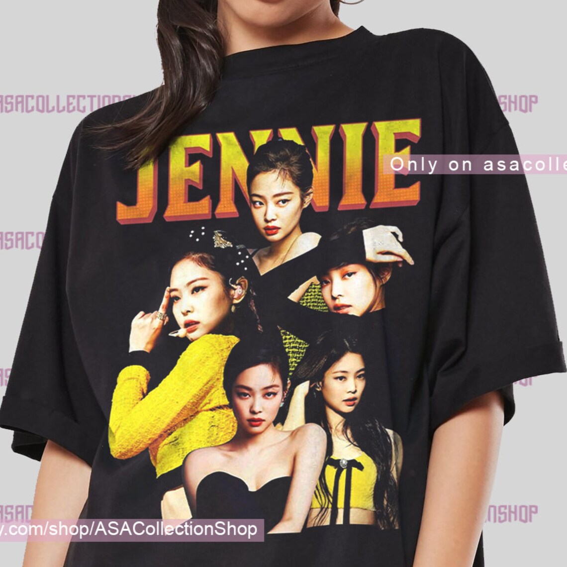 Camiseta vintage de Jennie Blackpink camisa de Jennie Etsy