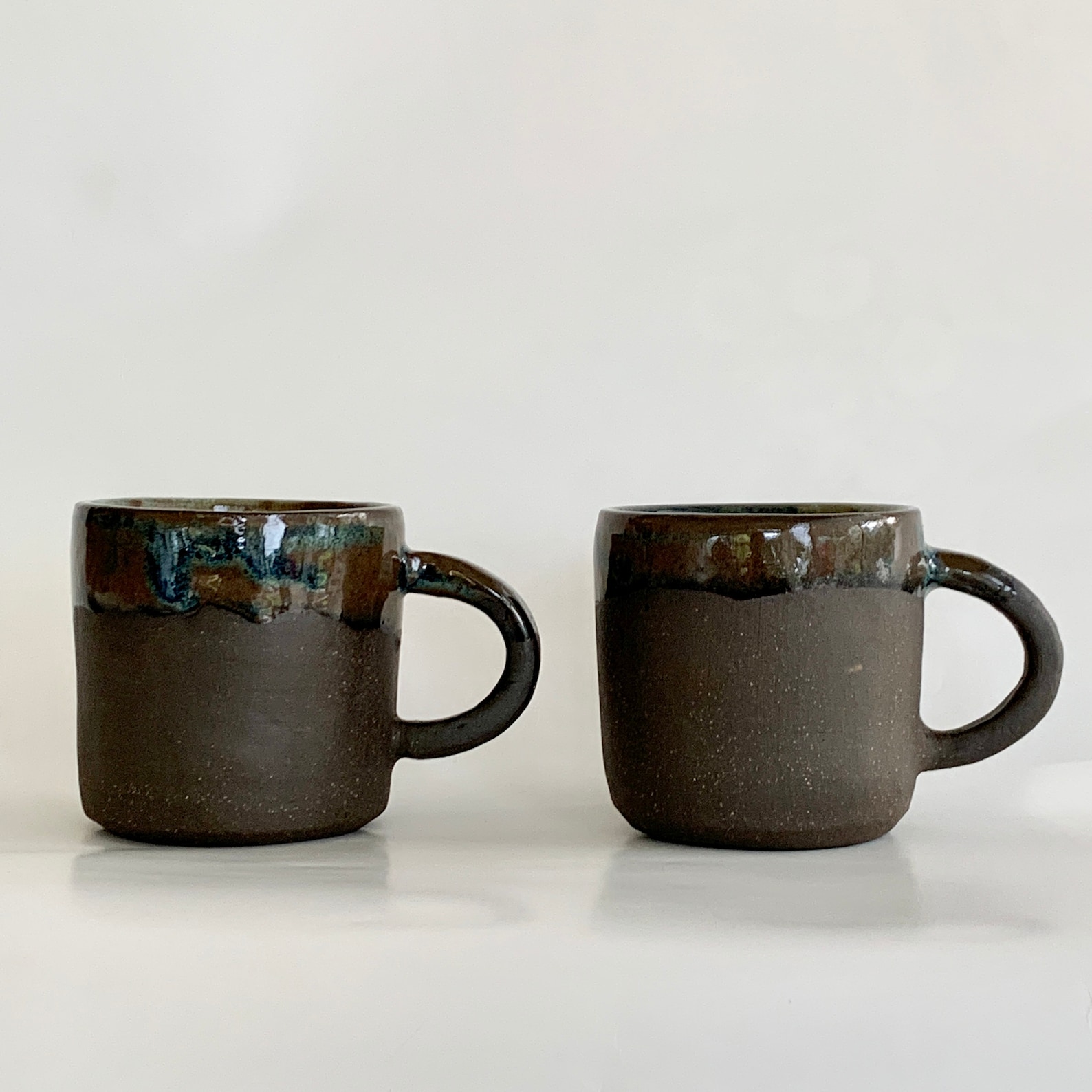 Handmade Coffee Cups in Espresso Set of 2 Etsy