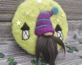 Wichtel, Filztaler, nadelgefilzte Deko, Gnome, Jahreszeitentisch, Herbst, autumn, Artwork, Woole, Woolart