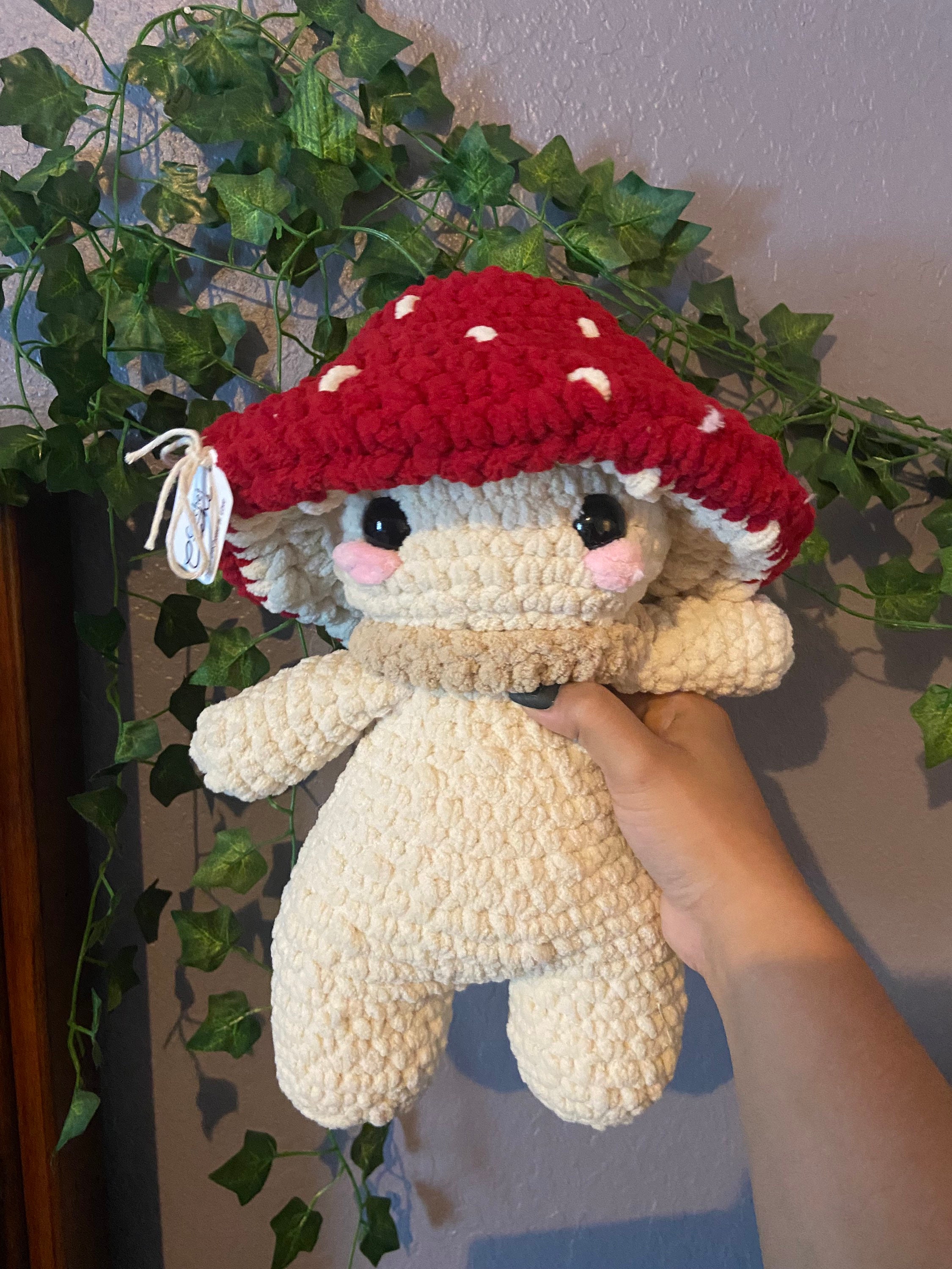 Mini Chonky Mushie/ Emotional Support Mushroom/ Chonky Mushroom/ Mushroom  Amigurumi/ Cottagecore Crochet/ Fungi Crochet/ Mushroom Plush