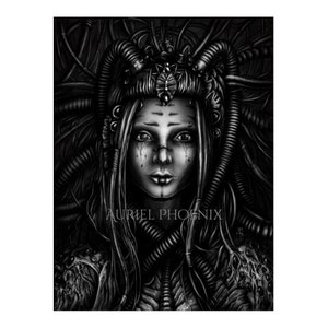Sci-Fi Art Print | Dystopian Poster | Giger Style Wall Art | Original Artwork | Horror Gothic Decoration | Dark Art | Biomechanical Gift