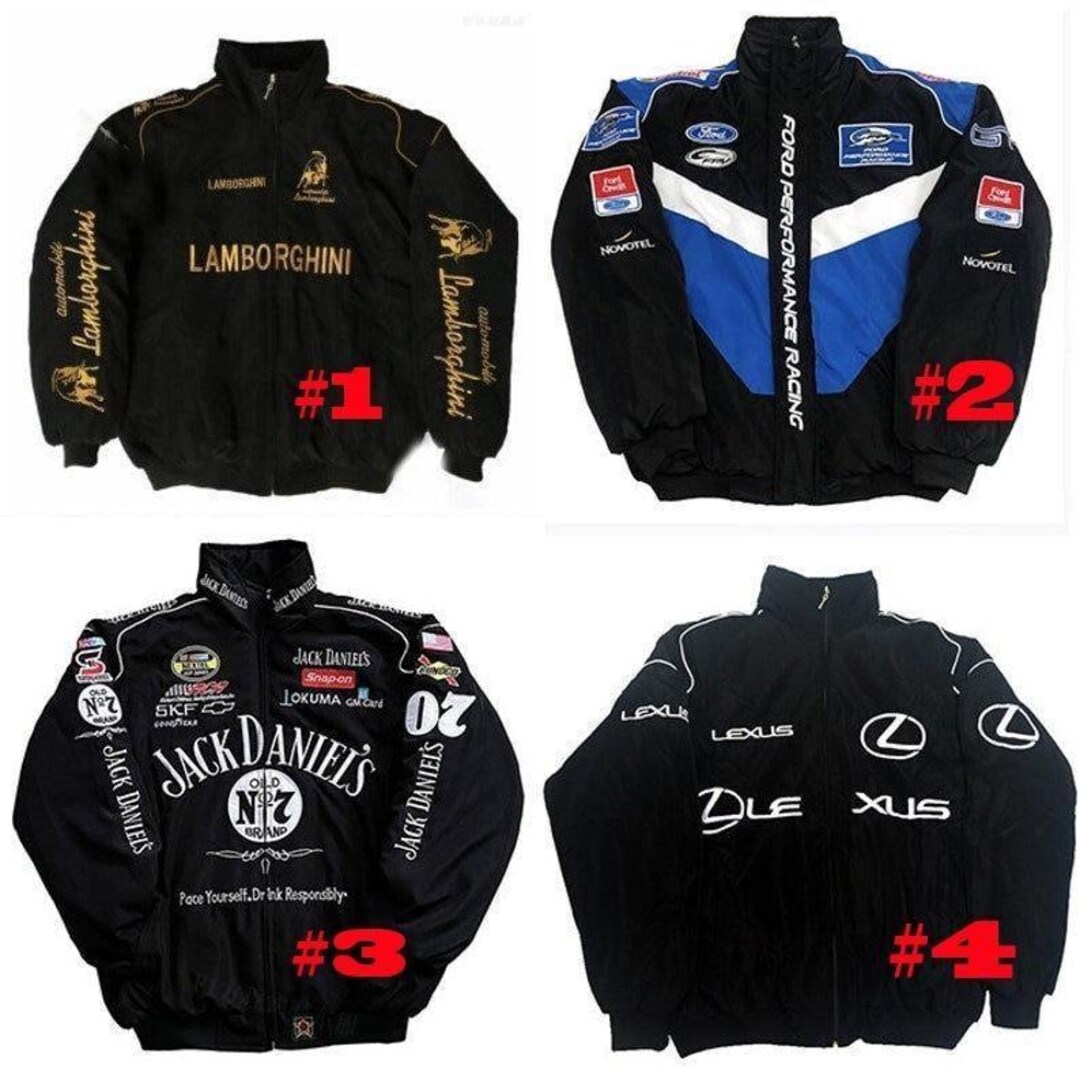 Retro Formula One Racing Jacket, Flying Jacket, Racing Jacket ...