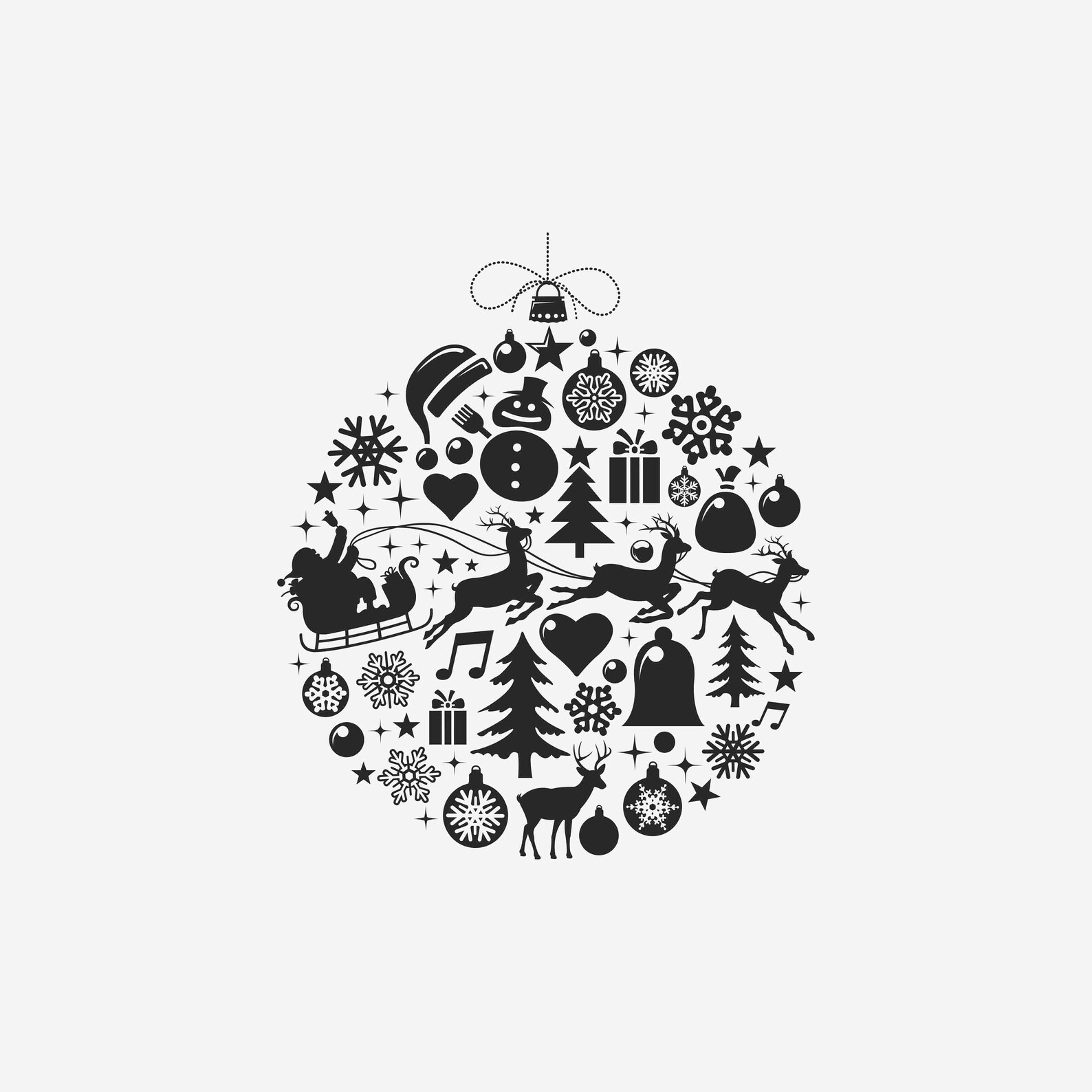 Download Christmas balls svg vector file png ai dxf Christmas ...