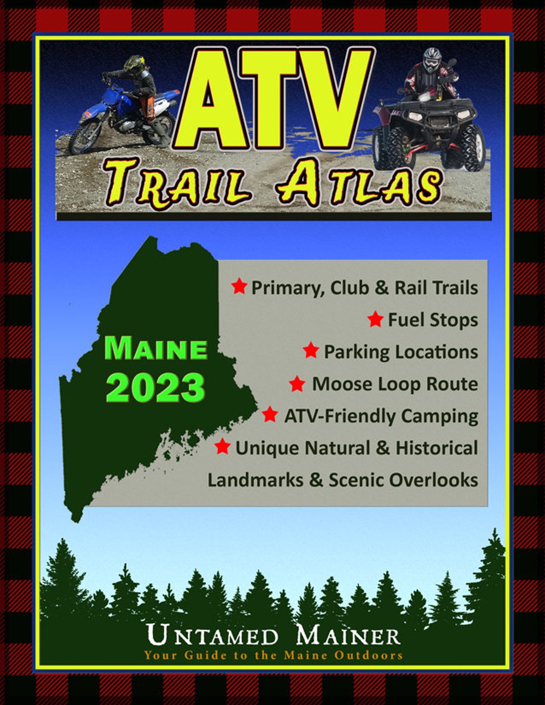 2023 Maine ATV Trail Map Atlas pic