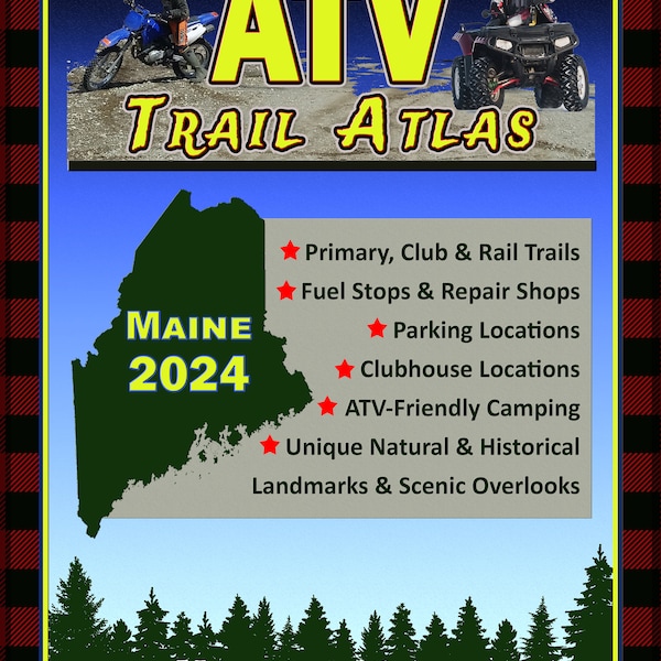 2024 Maine ATV Trail Map Atlas