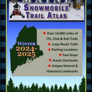 2024-2025 Maine Snowmobile Wanderkarten Atlas
