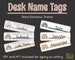 Boho Rainbow Desk Tags - Desk Name Tags - Elementary School Boho Rainbow Classroom Decor - Classroom Style - Labels - for teachers 