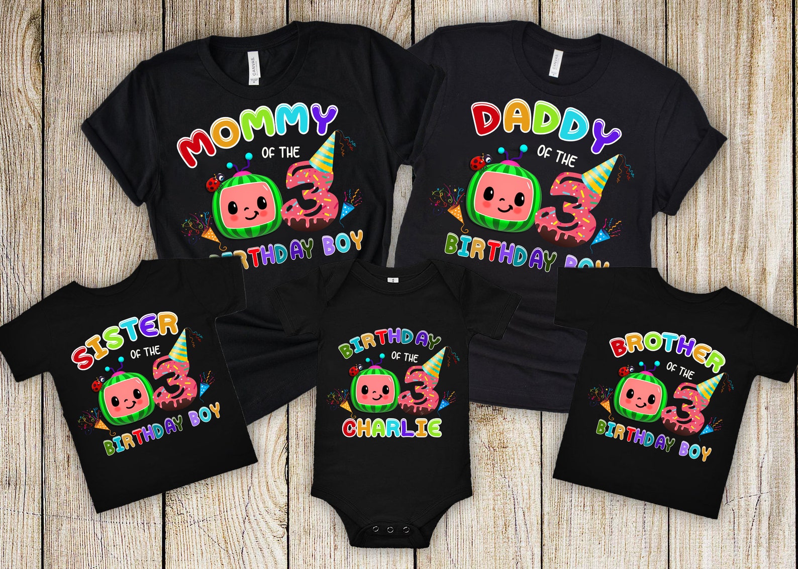 Coco-melon Birthday Personalized Shirts Cocomelon Family | Etsy