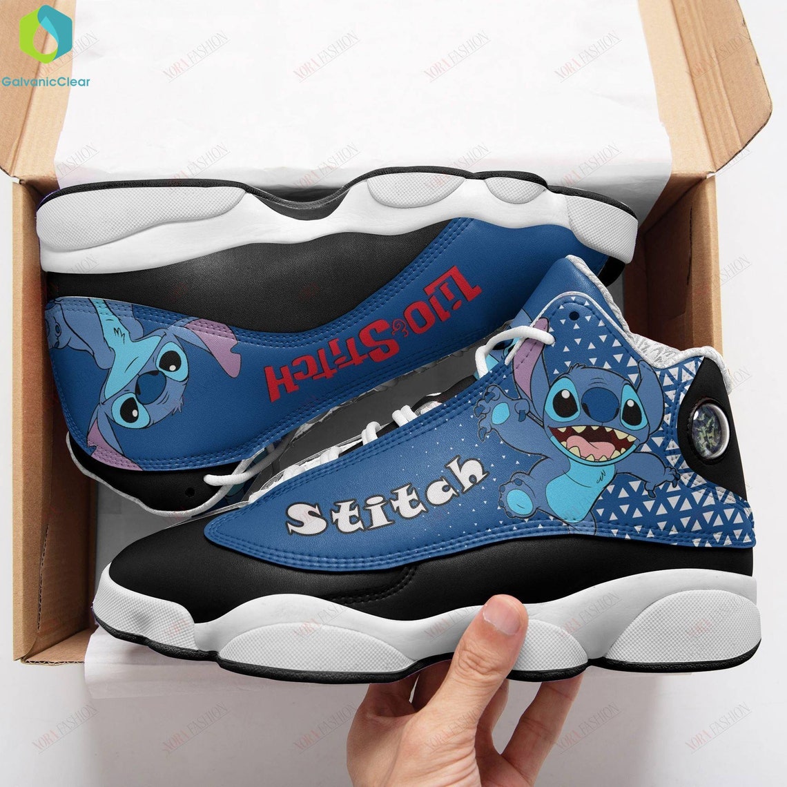 Lilo & Stitch Form Air Jordan 13 Disney Sneakers Cartoon | Etsy