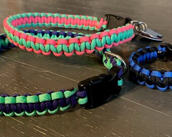 adjustable paracord dog collar