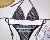 Luxury designer 2 piece bikini swimsuit