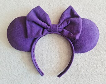 Purple On Purple Mouse Ears