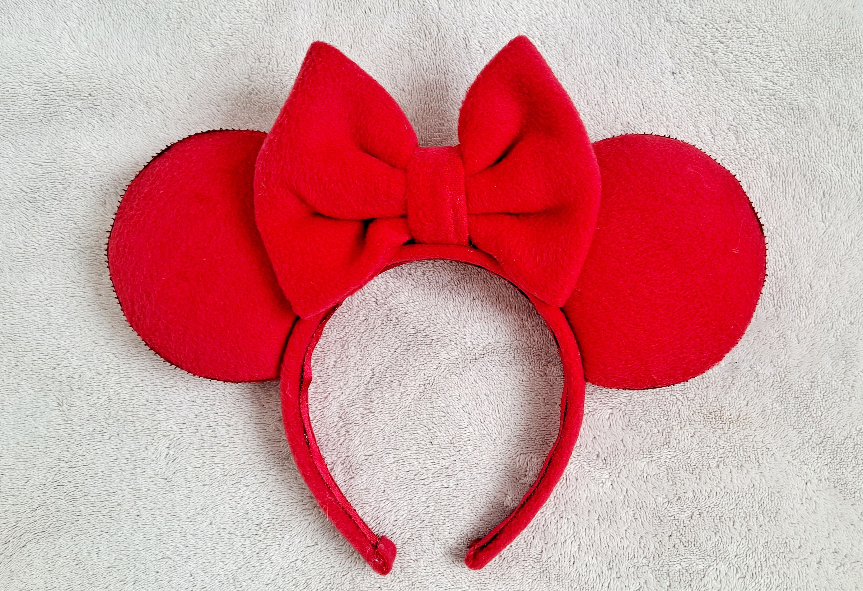 Red as A Rose Mouse Ears - Etsy
