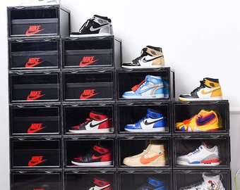 Side display stackable sneaker Showcase box containers