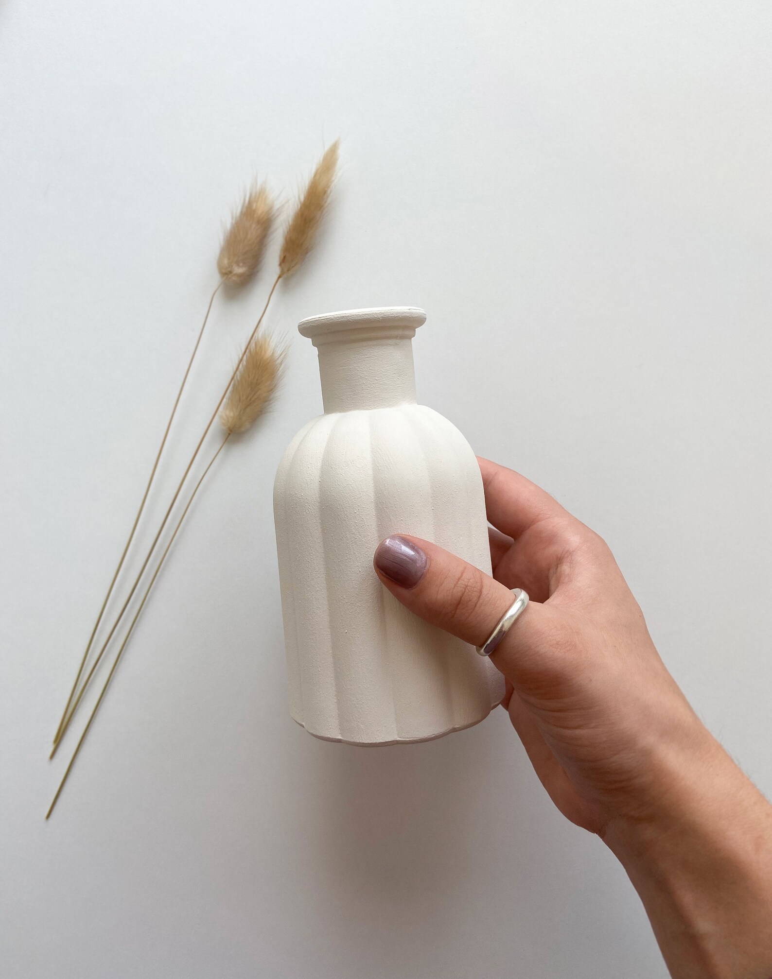 Small Hand Painted Vase With Dried Flower Options Bud Vase Etsy UK