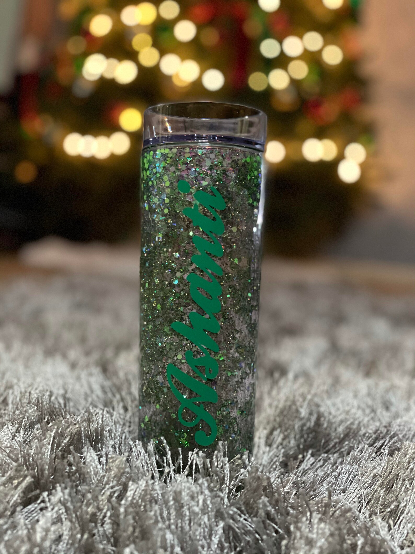 Snow Globe Glitter Tumbler Etsy
