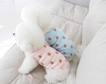 Milky color T-shirt/lovely dog clothing