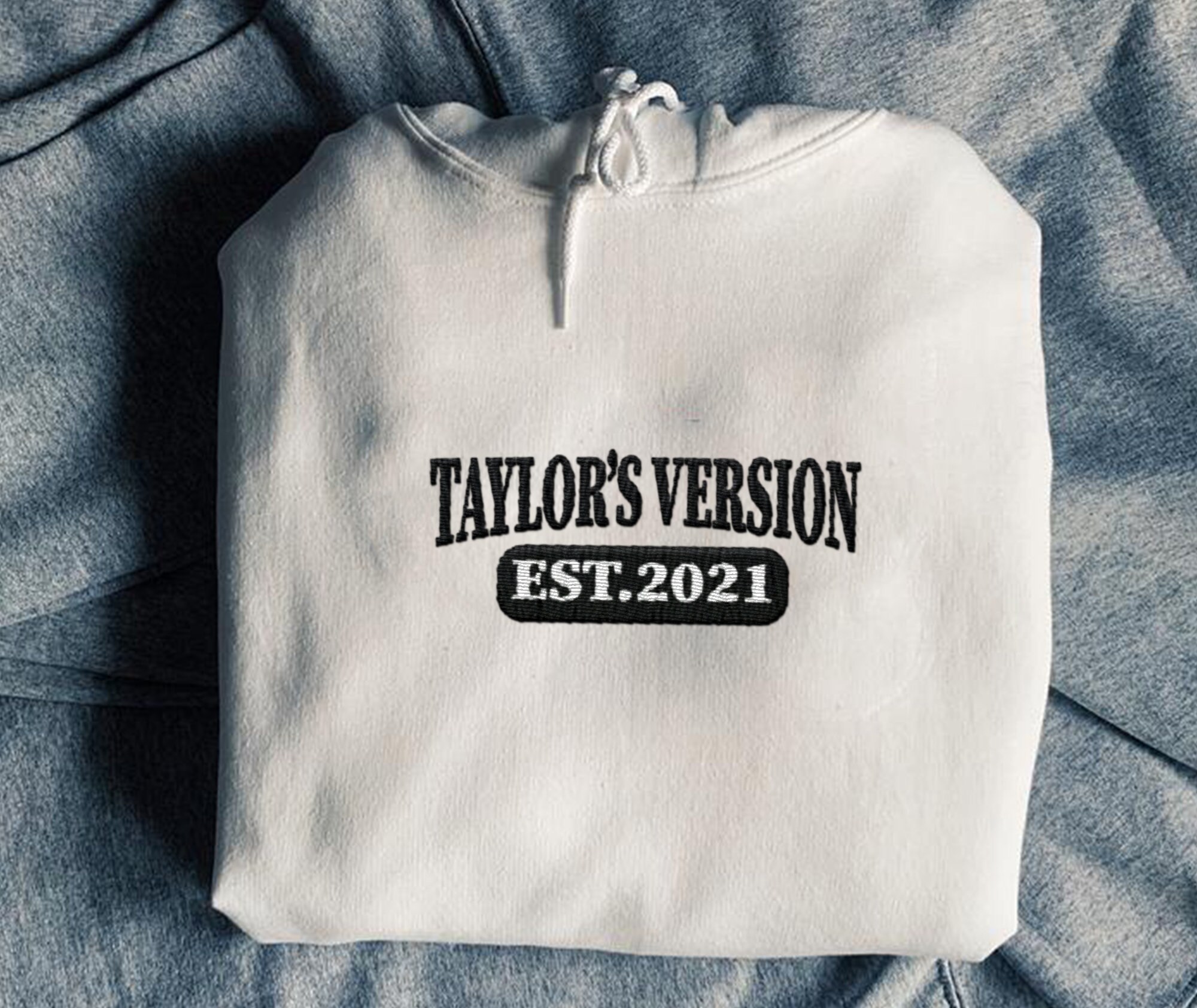 Taylor's Version Embroidered Crewneck Fearless Taylors | Etsy