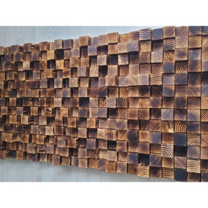 Ash - Wooden Wall Decor | Acoustic Panel 3D Wood Wall Art | Modern Home Design | Sound Diffuser