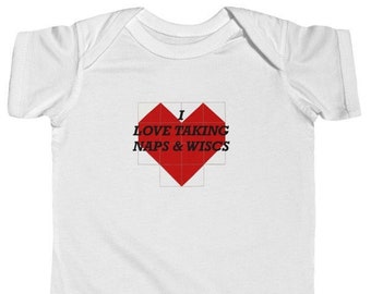 I love taking Naps and WISCS Infant Fine Jersey Bodysuit, School Psychologist, Psychologist, WISC, Block design