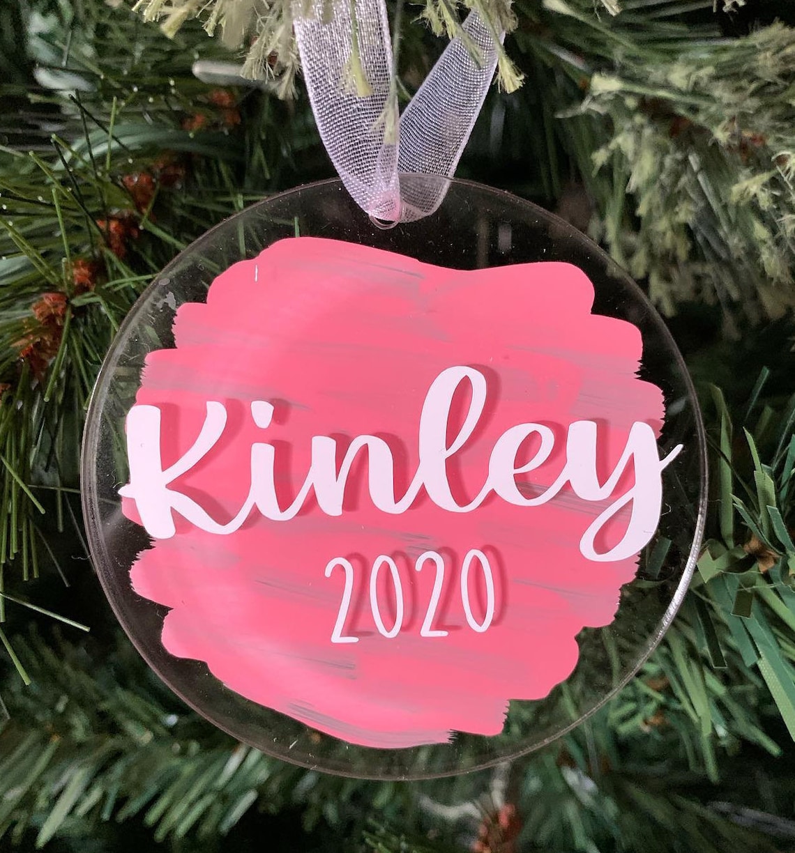 Acrylic Ornaments Christmas Ornaments Personalized  Etsy