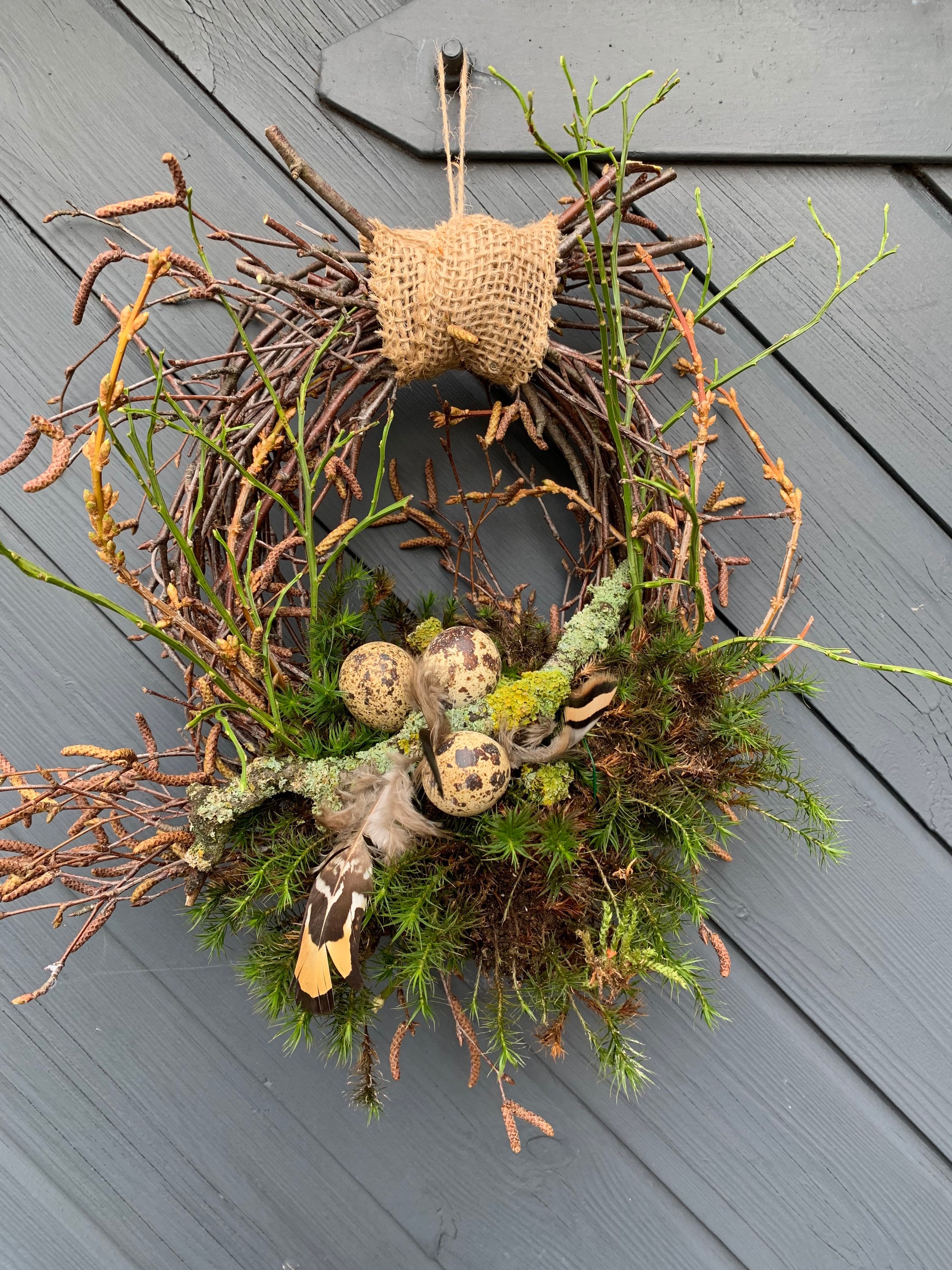 Liebevoll gebundener Frühlingskranz / Osterkranz / Türkranz / Türkränze Frühling Ostern