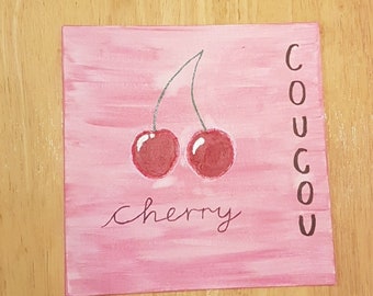Cherry Harry Styles Canvas Panel