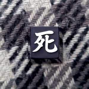 Death Kanji Artisan Keycap | Artisan Keycap | Japanese Keycaps | Shi | Handmade | Custom Keycaps
