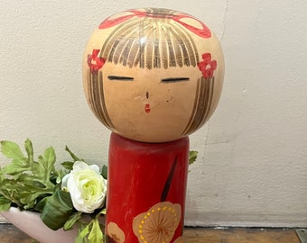 ヴィンテージモダンクリエイティブ木製こけし人形 340g 30 cm