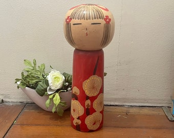 ヴィンテージモダンクリエイティブ木製こけし人形 340g 30 cm