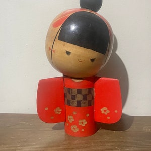 関口三作　こけし　創作こけし　おさげ　日本人形　置物　オブジェ 関口三作 こけし 創作こけし おさげ 日本人形 置物 オブジェ