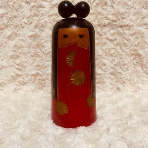 Vintage Creative Sosaku Kokeshi Doll, signed, Miyashita Hajime 17.5cm